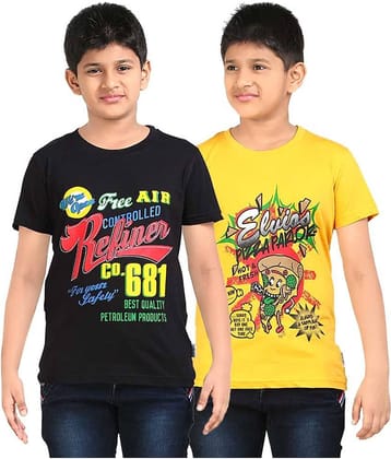 Dongli Pack of 1 Boys Cotton T-Shirt ( Multi Color )