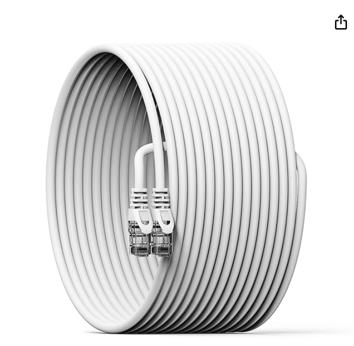 Lapster Cat6 Ethernet Cable, 10-Meter-High Speed 550MHZ / 10 Gigabit Speed UTP LAN Cable Network Cable Internet Cable RJ45 Cable LAN Wire, Patch Computer Cord Gigabit Category 6 Wires for Modem Router
