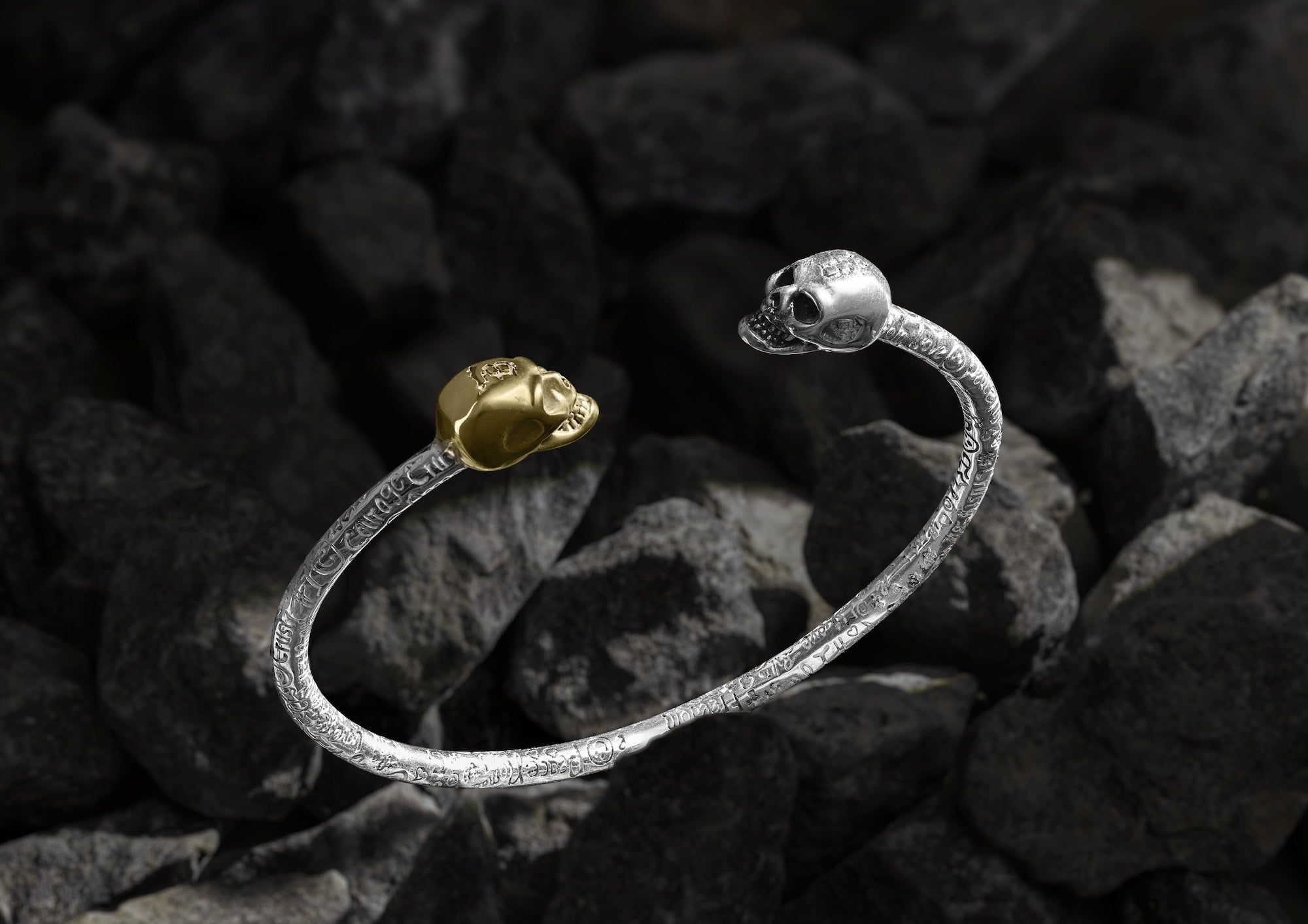 Skull Wrist Cuff Kada