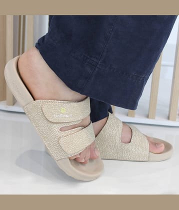 NoStrain Beige Men's Slide Flip Flop