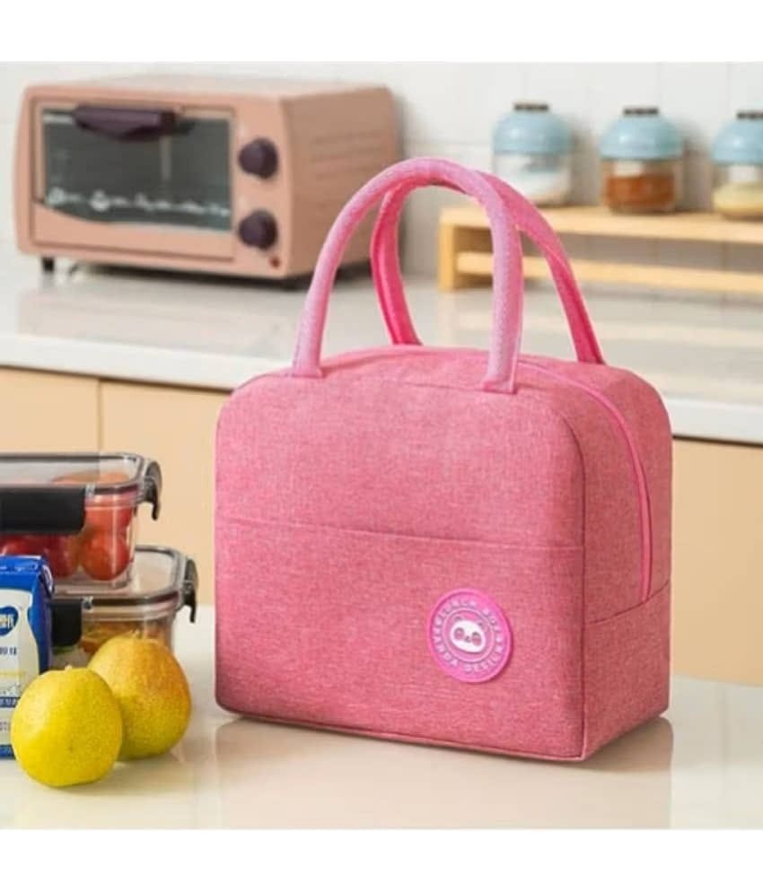 FSN Multi Color Fabric Lunch Bag Pack of 1
