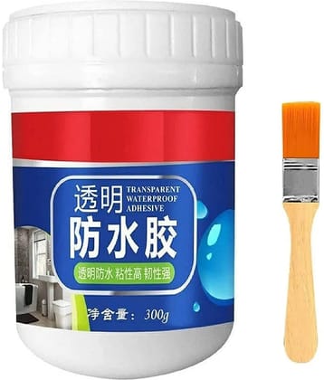 GEEO Invisible Waterproof Glue Waterproof Gel Bathroom Roof Top Concrete Wall Water Repellent Waterproof Paint No Leak 300 GM