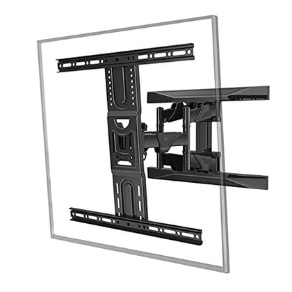 Gadget Wagon 40-80" P6 LED TV Wall Mount Stand Bracket, Heavy Duty Full Motion VESA 600X400 mm Gadget Wagon 40-80" P6 LED TV Wall Mount Stand Bracket, Heavy Duty Full Motion VESA 600X400 mm - Black / 45-75"