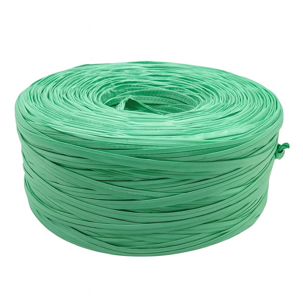 Green – Plastic Twine Roll for Packing – PP Binding Rope for Plants Gardening, Craft, Tying & Commercial Use – Multipurpose Roll Rassi Thread – Sutli Rope to Tie Plants