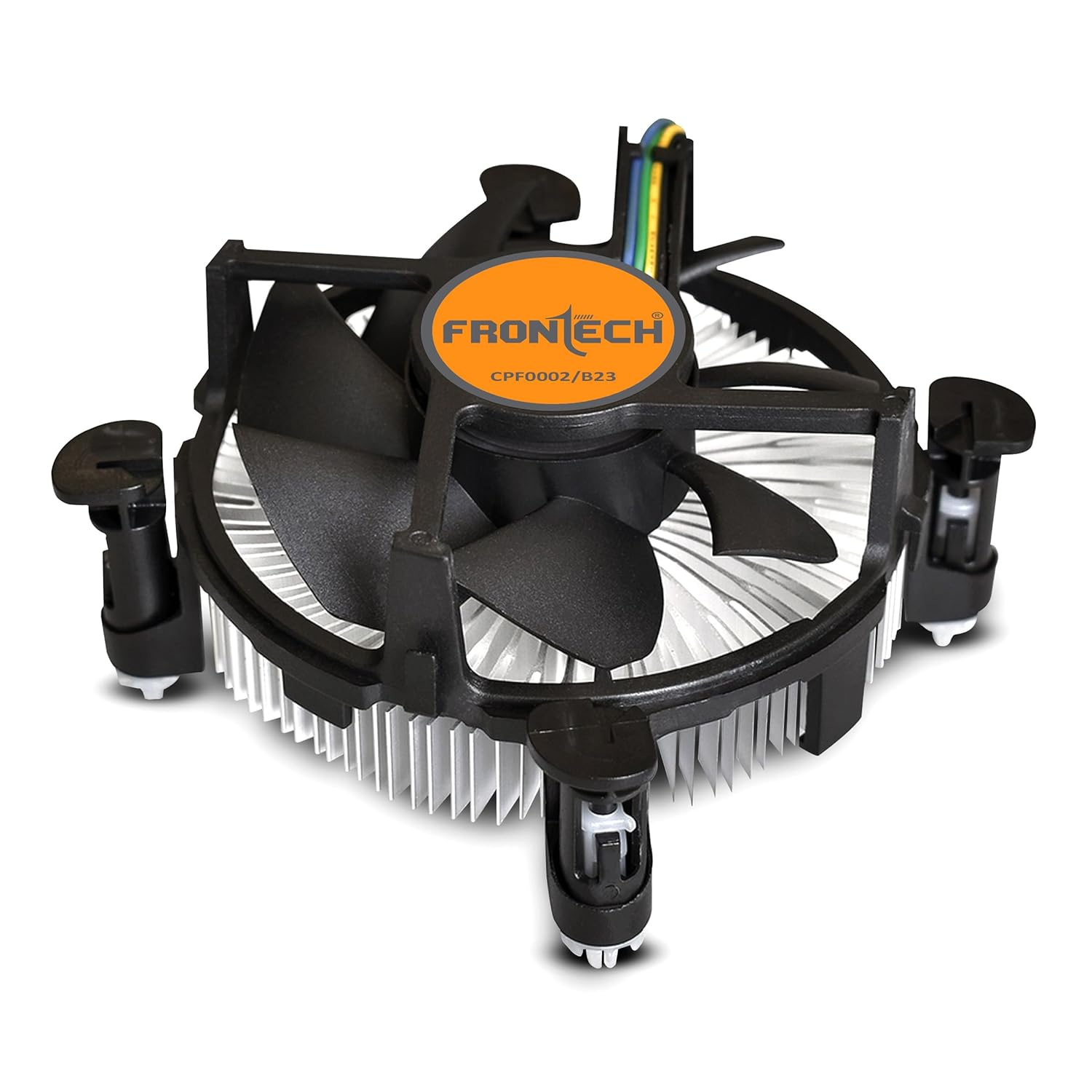 FRONTECH 775/1155 CPU Cooling Fan with Universal Socket & Heat Sink for Better Air Circulation