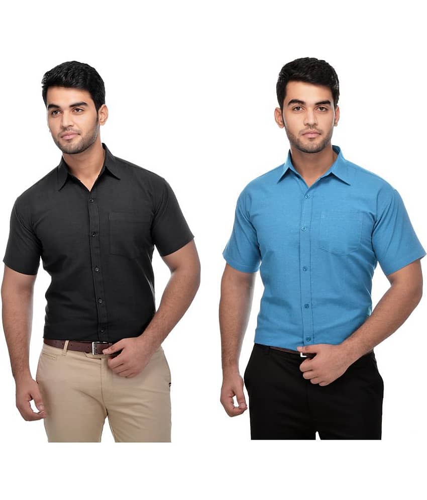 DESHBANDHU DBK - Multicolor Cotton Regular Fit Men's Casual Shirt ( Pack of 2 )