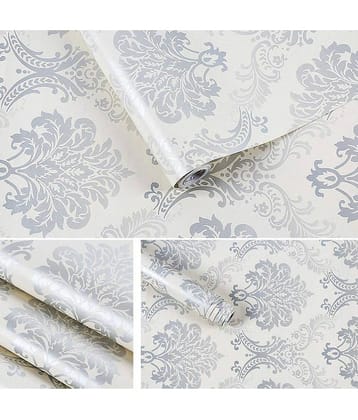 KAAF Floral Wallpaper ( 45 x 1000 ) cm ( Pack of 1 )