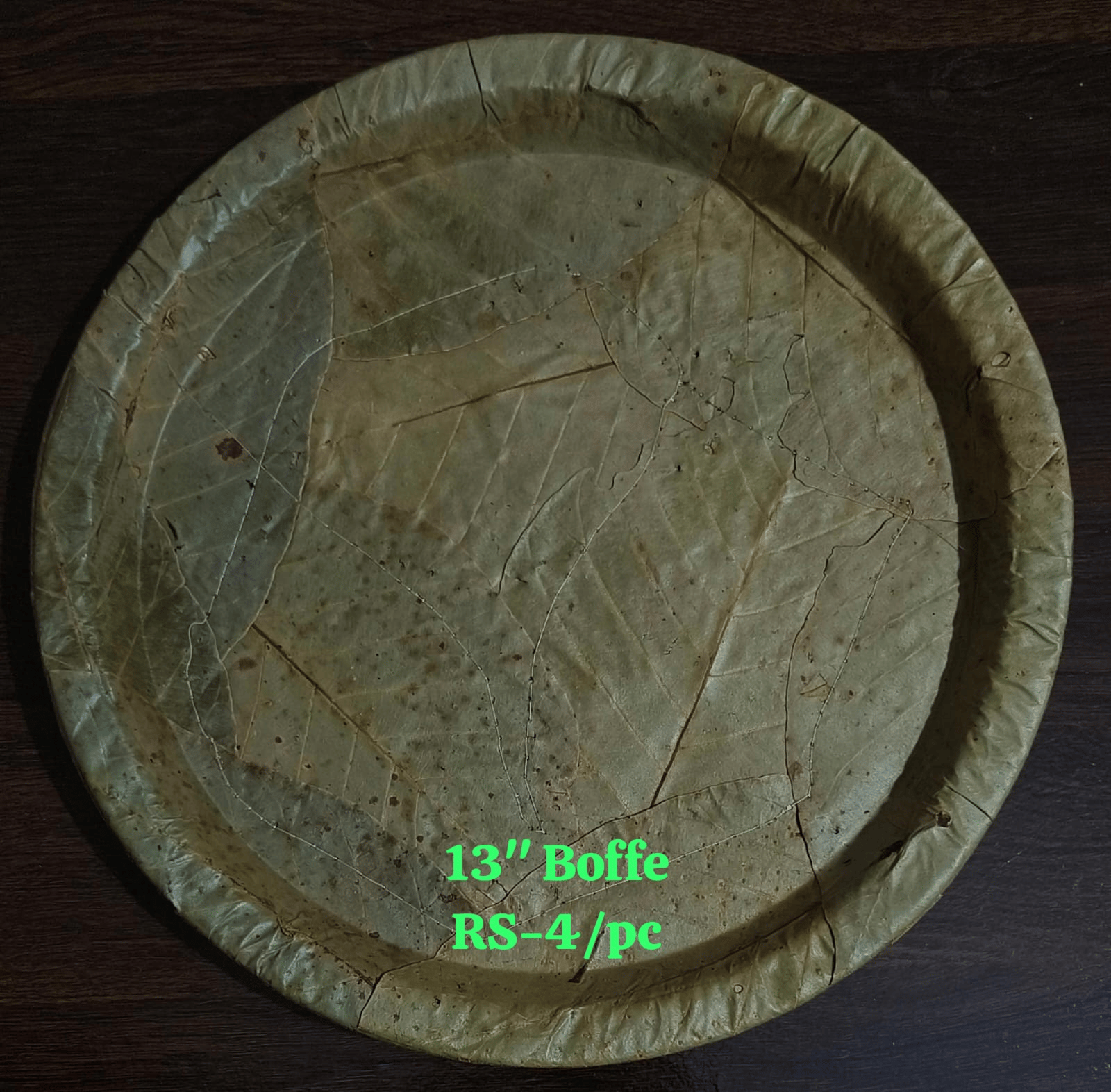 Natural Leaf Plate (13 inch) | Eco-Friendly Disposable | Catering & Events