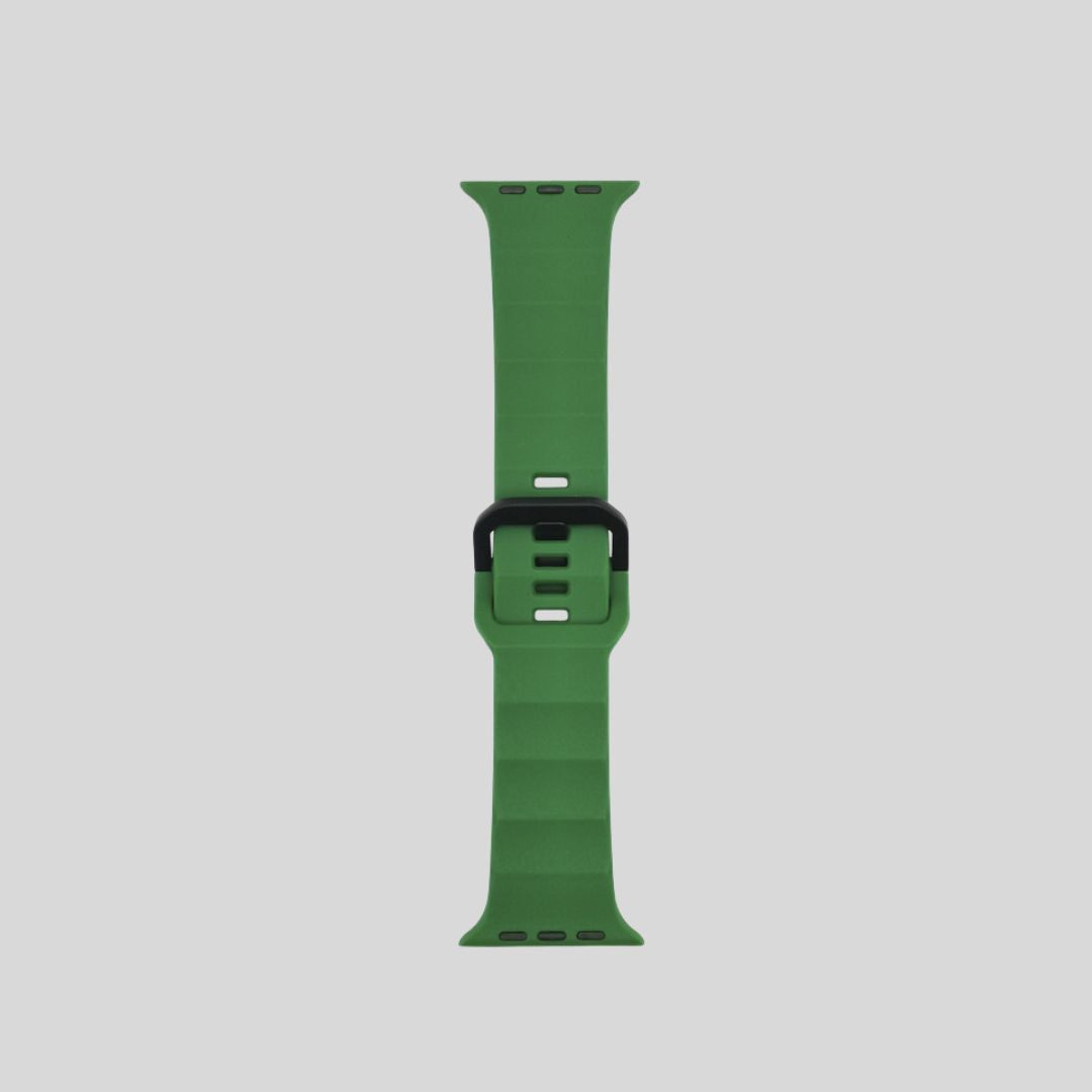 WrapCart Apple Watch Matrix Band Strap Silicone 42/44/45/49 mm WrapCart Apple Watch Matrix Band Strap Silicone Green 42/44/45/49 mm