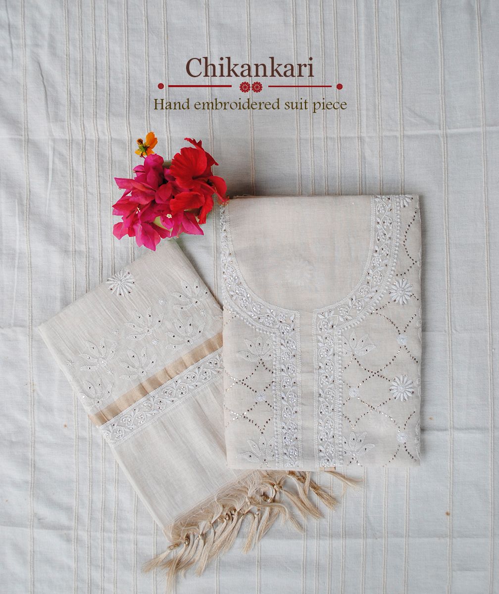 Handloom Chanderi Kurti with Dupatta