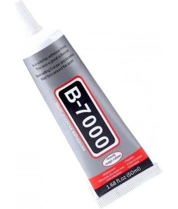MultiFct B7000 Multipurpose Adhesive Glue Â– Strong Bonding for Mobile Phones, Jewelry, Craft Projects, Fabrics, Shoes, Glass, Metal & More | Multi-Surface Transparent Glue (Pack Of - 1, 50 ML)