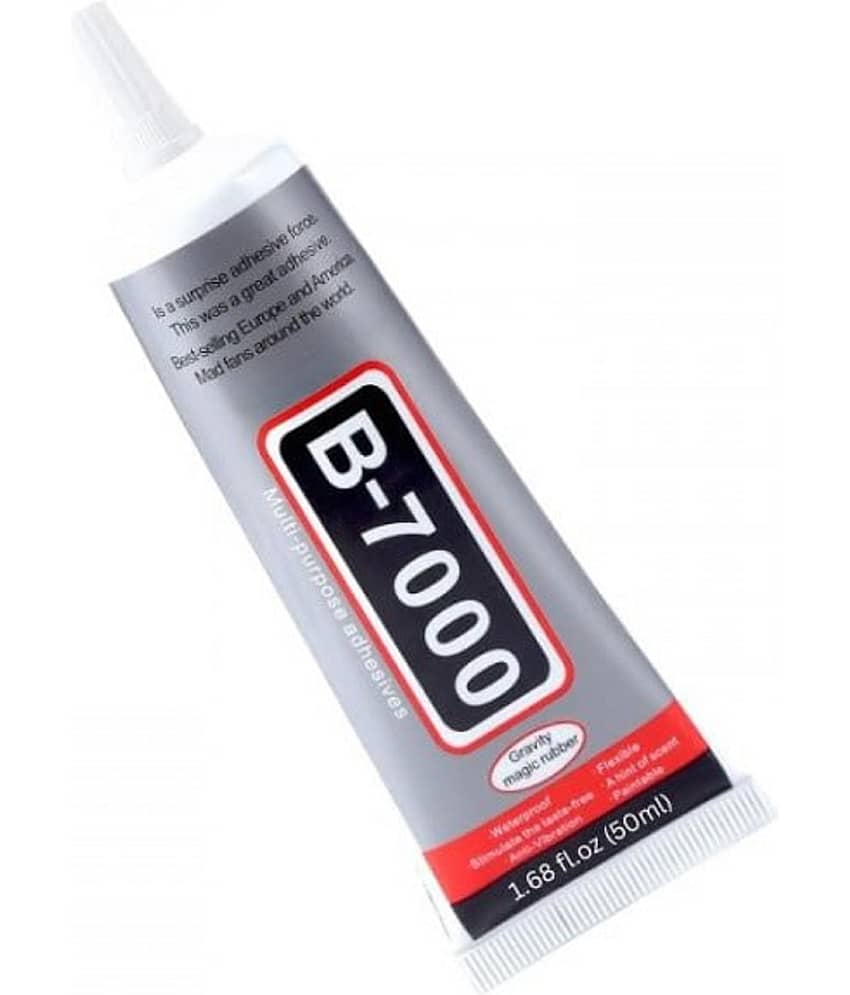 MultiFct B7000 Multipurpose Adhesive Glue Â– Strong Bonding for Mobile Phones, Jewelry, Craft Projects, Fabrics, Shoes, Glass, Metal & More | Multi-Surface Transparent Glue (Pack Of - 1, 50 ML)