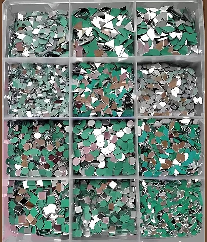 Cherry Tree Glass  Mirror Kit For Art & Craft Work, Lippan ( Pack of 1 )