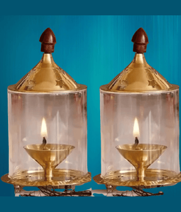 NAVYAKSH Brass Akhand Diya - Pack of 1