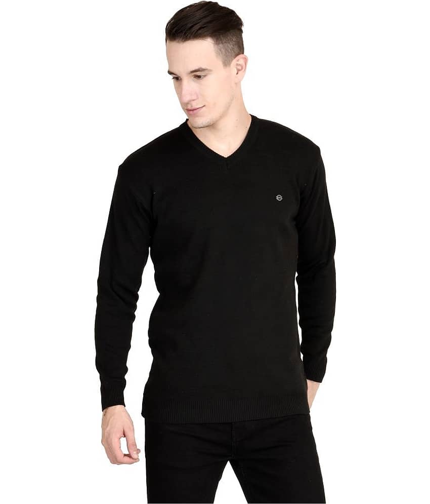 Neuvin Black V Neck Sweater