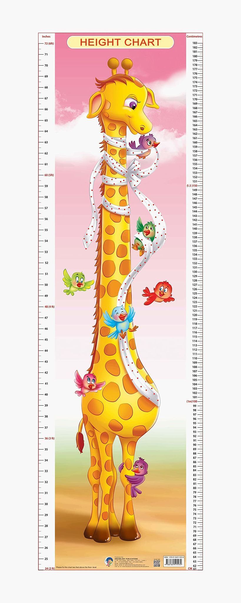 Height Chart 3 [Poster] Dreamland Publications