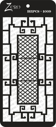 Brand Zero Pratibimb Craft Stencil - Code: BZPCS-1009