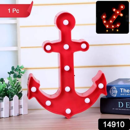 Anchor Shape LED Decorative Night Lamp (1 Pc)
