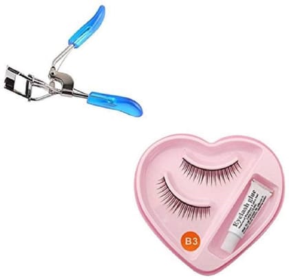 Elecsera Combo of Eyelash Curler and False Eyelashes (2 Items in the set)