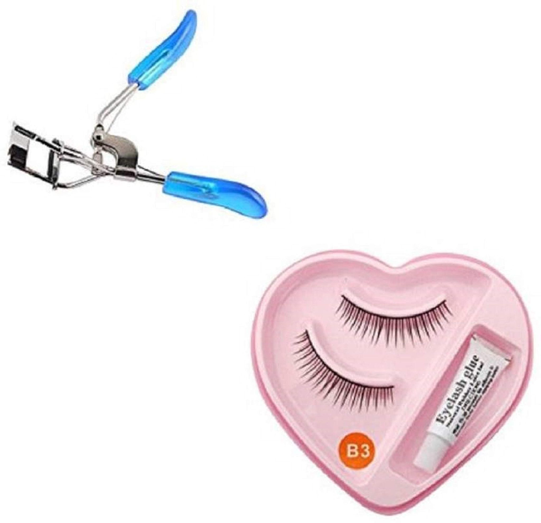 Elecsera Combo of Eyelash Curler and False Eyelashes (2 Items in the set)