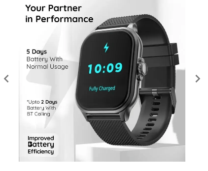 Pebble Oslo 2.01" Vibrant HD Display BT Calling Premium Metal Body