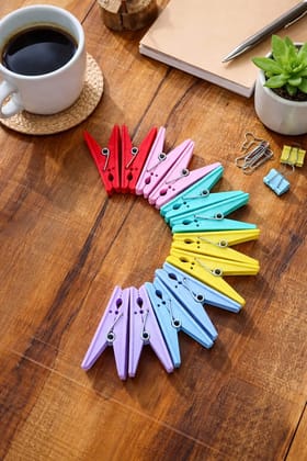 48 Pcs Pearl clips strong heavy duty Plastic Cloth Clips 48 Pcs Pearl clips strong heavy duty Plastic Cloth Clips