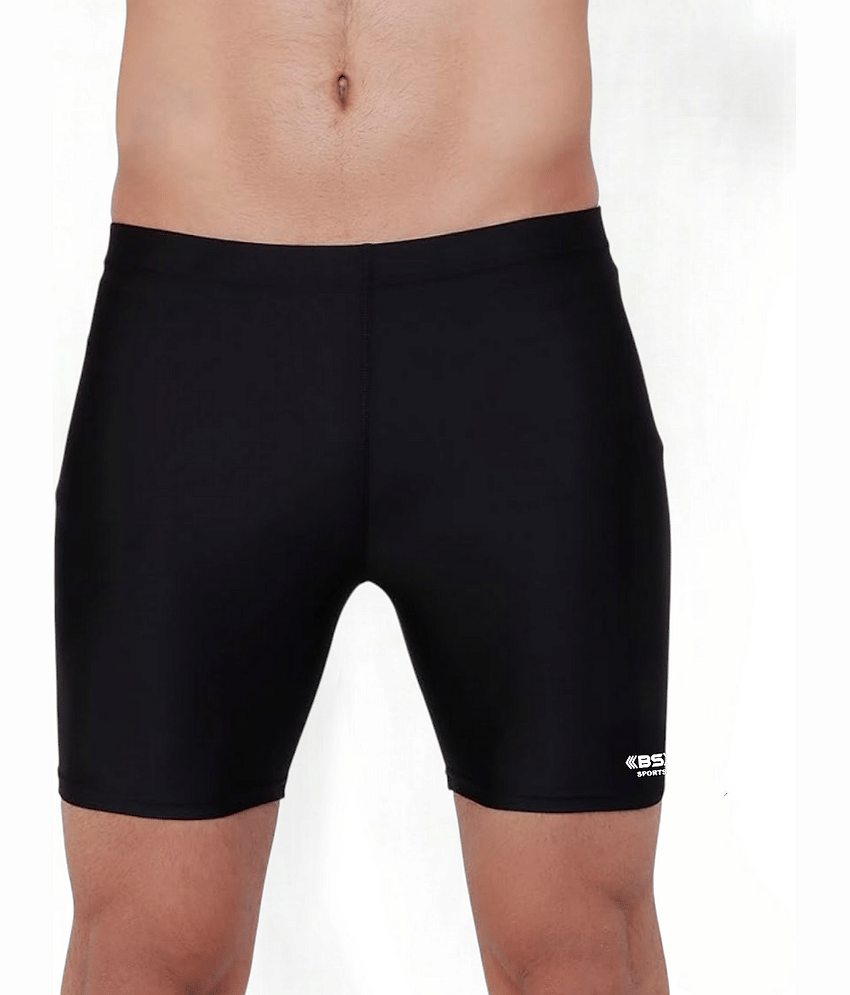 B.S sports wear Pack of 1 Lycra Boxers For Men's ( Black )