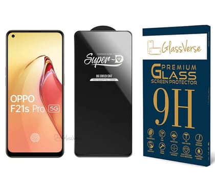 GlassVerse Superd Oleophobic Tempered Glass For Oppo F21S Pro 5G Smartphone(Pack Of 1) With Free Installation Kit Full Screen Coverage If Received Damaged-6.43 Inch GlassVerse Superd Oleophobic Tempered Glass For Oppo F21S Pro 5G Smartphone(Pack Of 1) Wi