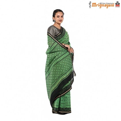 HANDLOOM CHANDERI SILK SAREE WITH BLOUSE (SKU - 1SCZ01180522 , SAREE - 1229)