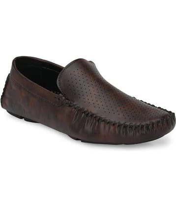 Leeport - Brown Men's Slip on loafers