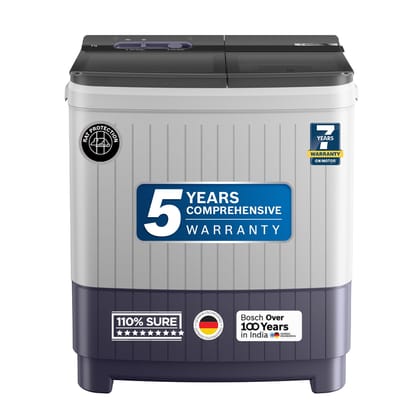Bosch 8 kg 5 Star Semi-Automatic Top Loading Washing Machine (2025 Model, WJP802L0IN, 3 Wash Programs, Anti-Rust Body, 1300 RPM Spin Speed, Peacock Blue, 2 Years Comprehensive Warranty) Bosch 8 kg 5 Star Semi-Automatic Top Loading Washing Machine (2025 M Bosch 8 kg 5 Star Semi-Automatic Top Loading Washing Machine (2025 Model, WJP802L0IN, 3 Wash Programs, Anti-Rust Body, 1300 RPM Spin Speed, Peacock Blue, 2 Years Comprehensive Warranty) Bosch 8 kg 5 Star Semi-Automatic Top Loading Washing Machine (2025 M