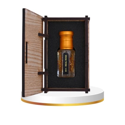 alnaqi fragrances Real Rose Attar| Perfume Oil Unisex | Alcohol-Free Arabian Attar Roll-On | Long-Lasting Concentrated Perfume Oil with Pink Rose, Jasmine, Neroli & Sandalwood Notes