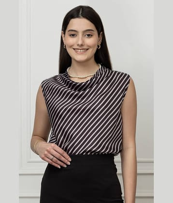 Purys Women's Satin Regular Top ( Grey )