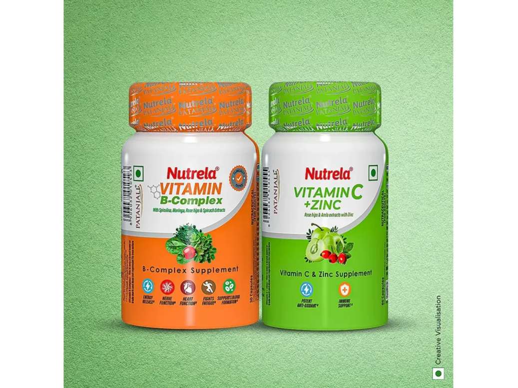 Patanjali Nutrela Vitamin C & Zinc + B - Complex (Combo)