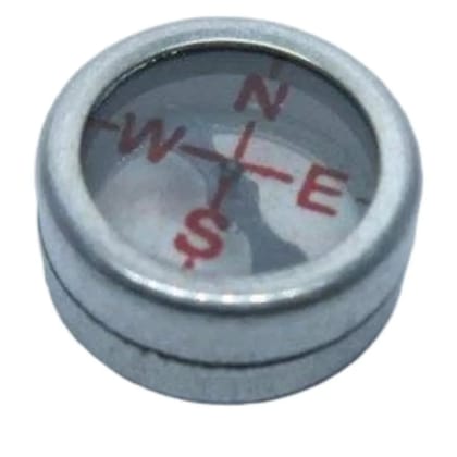 Magnetic Compass Both Side Glass (Pack of 6) (Size 20mm/2cm)
