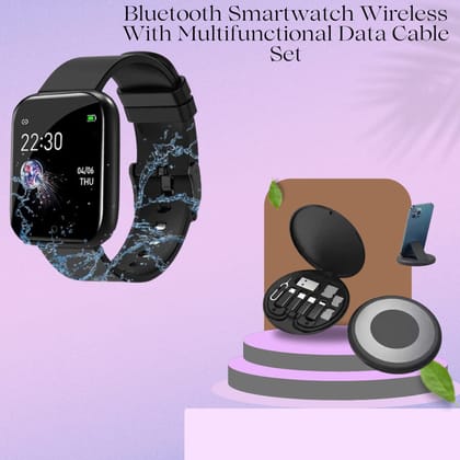 Bluetooth Smartwatch Wireless ID116 With Multifunctional Data Cable Set Bluetooth Smartwatch Wireless ID116 With Multifunctional Data Cable Set