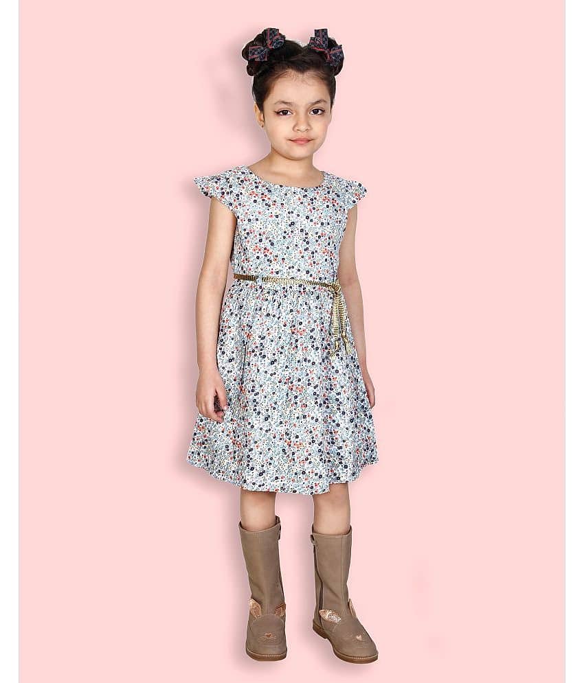 Addyvero Rayon A-line Dress For Girls ( Pack of 1 , Multicolor )
