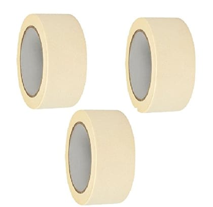 MASKING TAPE ROLL WIDTH 2 INCH LENGTH 20 METER PACK OF 3