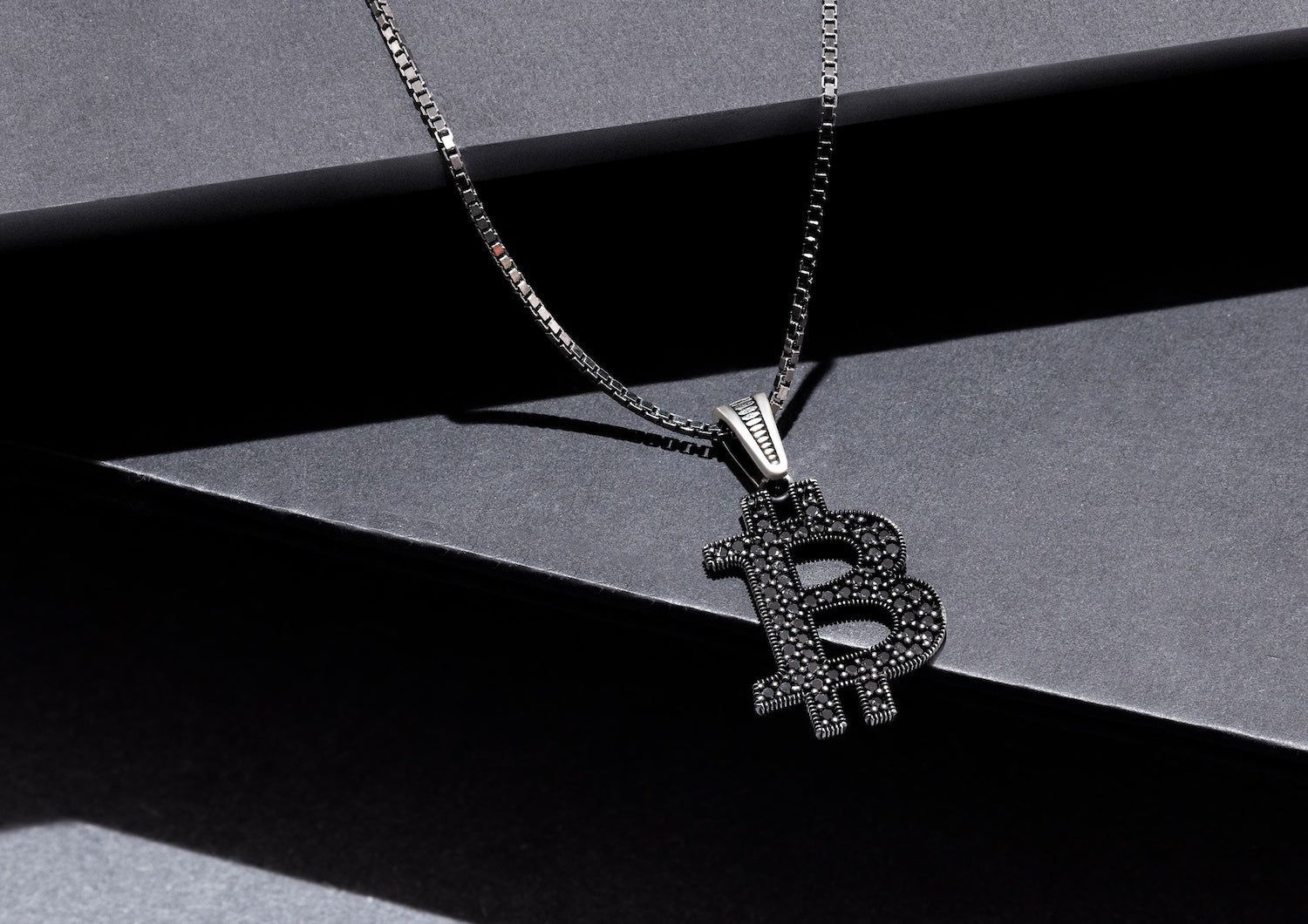 Bitcoin Monogram Pendant