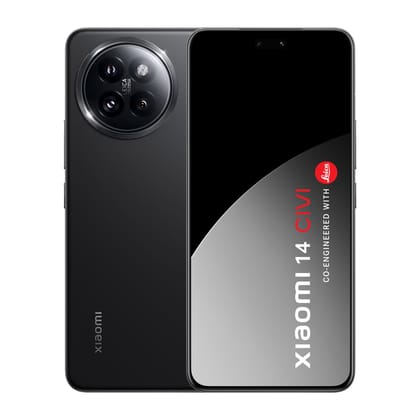 XIAOMI 14 Civi Shadow Black (8GB RAM 256GB Storage) | 50 MP Leica Triple Camera| SD 8s Gen 3 | 1.5K Quad Curved AMOLED HyperOS
