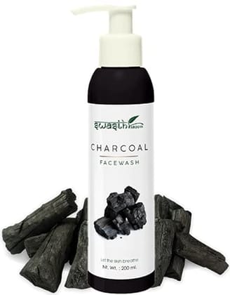 Swasth Arogya Charcoal Face Wash || Cleanser || Whiteheads || Dead Skin Cells || Toner || Pack Of 1 Bottle Activated Charcoal Face Wash (200ml.) Swasth Arogya Charcoal Face Wash || Cleanser || Whiteheads || Dead Skin Cells || Toner || Pack Of 1 Bottle Activated Charcoal Face Wash (200ml.)