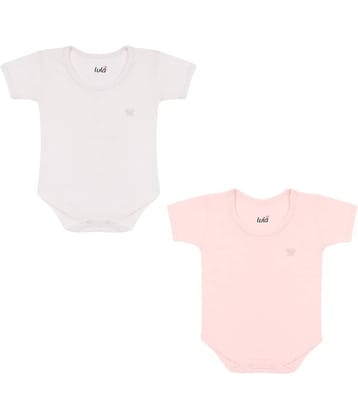 LULA Pack of 2 Unisex for Baby 100% Cotton Bodysuit ( Pink )