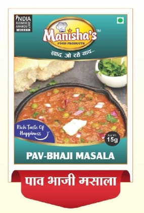 Pav Bhaji Masala (15g) | Authentic Spice Blend | Rich Taste of Happiness