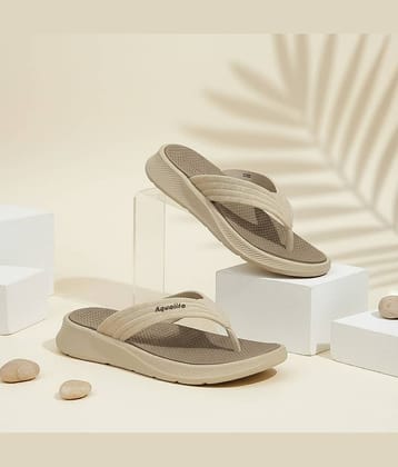 Aqualite Beige Men's Thong Flip Flop