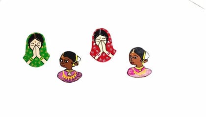 Hand painted fridge magnet