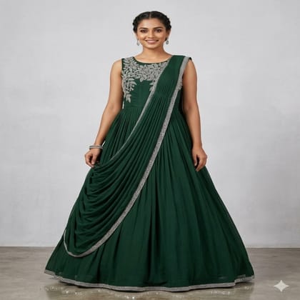 Premium Fancy Gown Party Wear More Country Colors