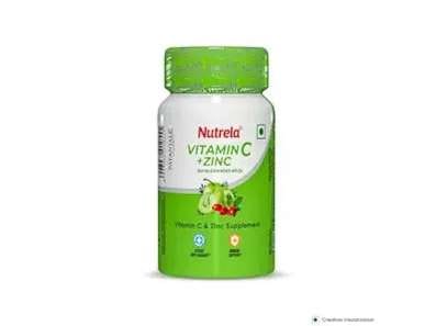 Nutrela Vitamin C and Zinc for Men and Women - 60 Capsule by Patanjali