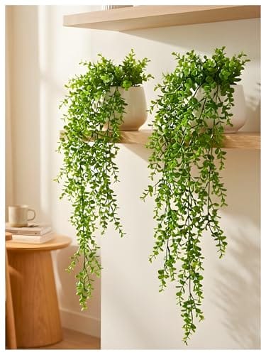 Wall Hanging, Door, Balcony & Home Office Decor | Artificial Green Hanging for Decoration & Festival - Set of 2