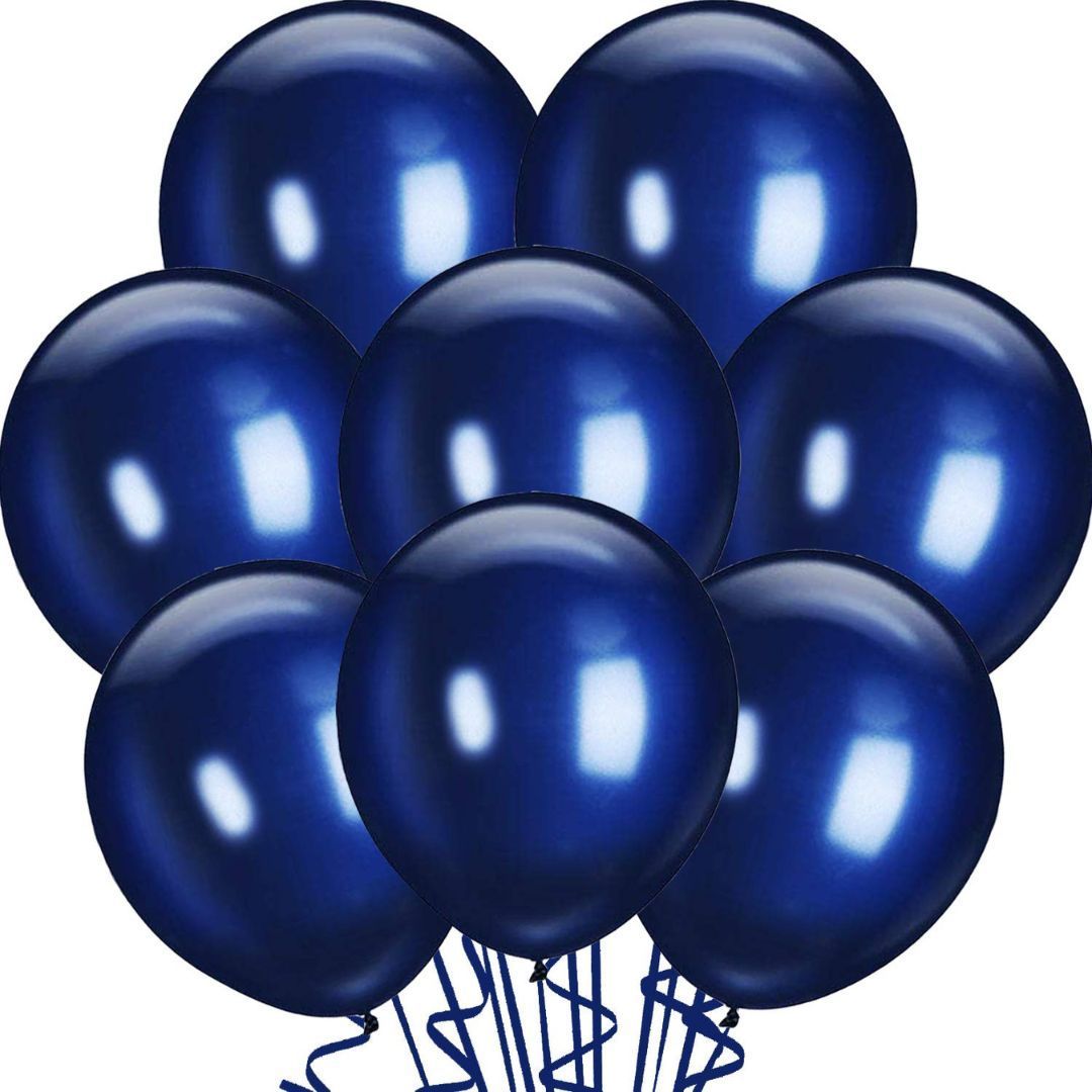 Dark Blue Latex/ Rubber Balloon - 8 inches - 50PC