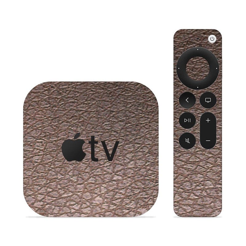 Brown Leather Skin For Apple TV